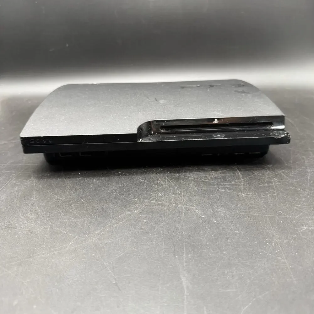 Sony PlayStation 3 PS3 Slim Black Console Only 160 GB Tested Working CECH-3001A